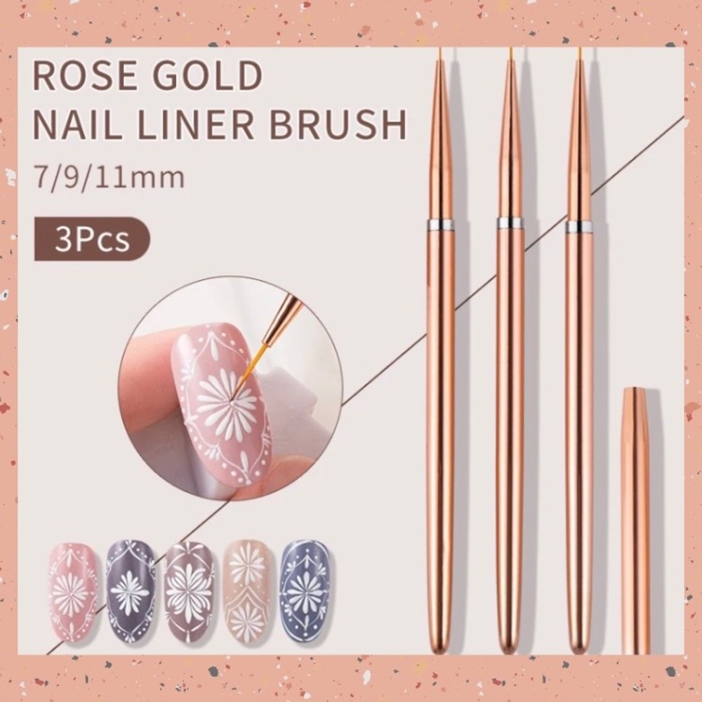 NAIL ART BRUSH SET (3)